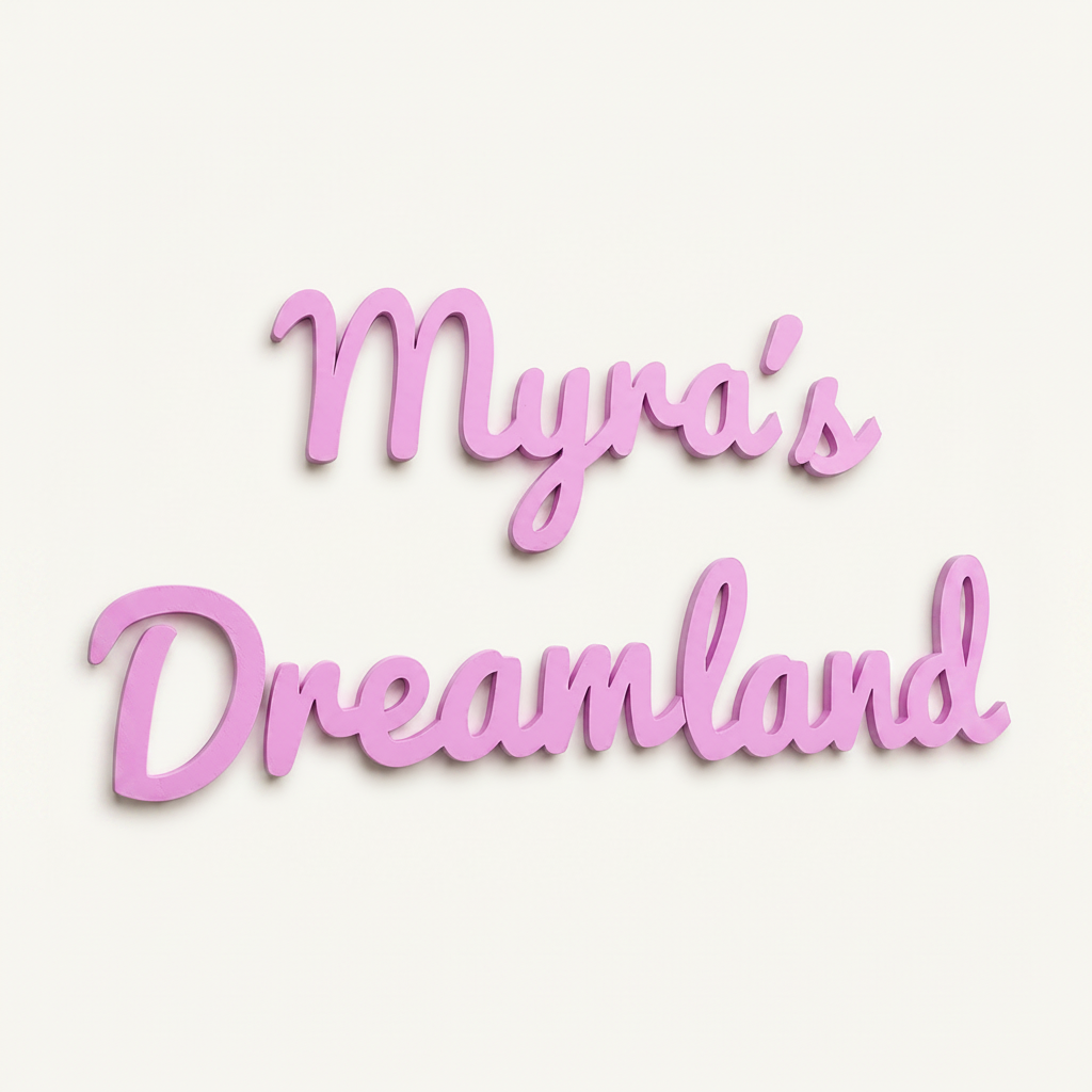 Personalised Nursery Door Sign — Custom Name & Message
