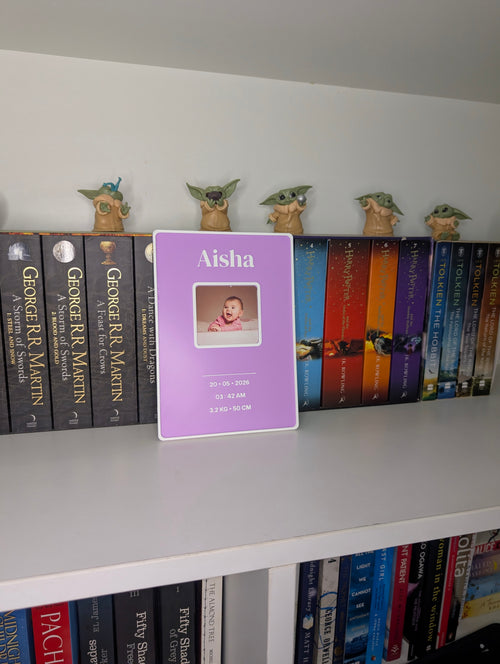 Personalised Baby Birth Announcement Plaque