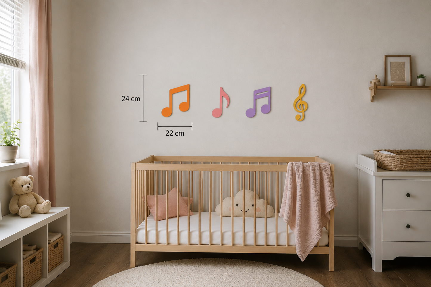 Melody Wall Art Set — Handcrafted Musical Wall Décor