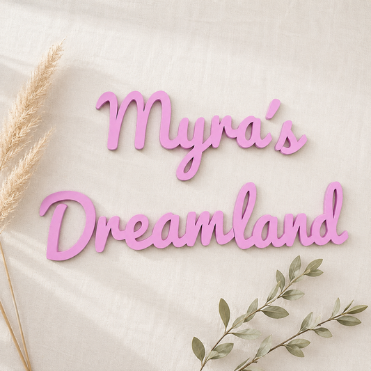 Personalised Nursery Door Sign — Custom Name & Message