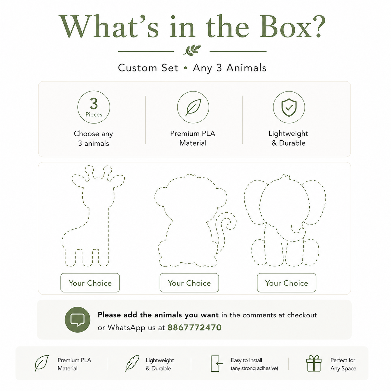 Animal Wall Decor Collection – Full Collection & Custom Sets