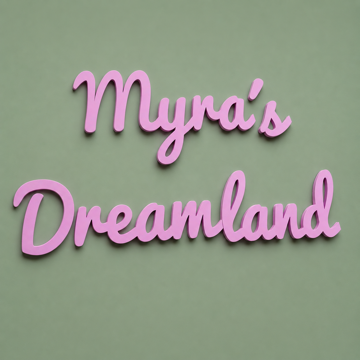 Personalised Nursery Door Sign — Custom Name & Message