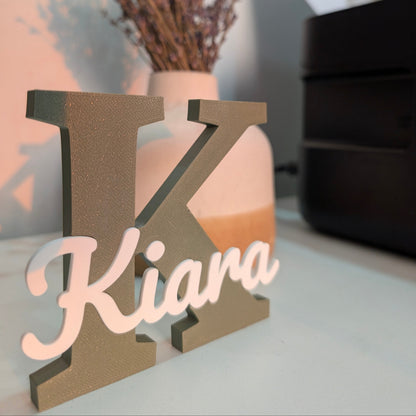 Personalised Baby Name Sign — Letter & Name