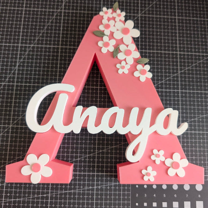 Personalised Baby Name Sign — Letter & Name