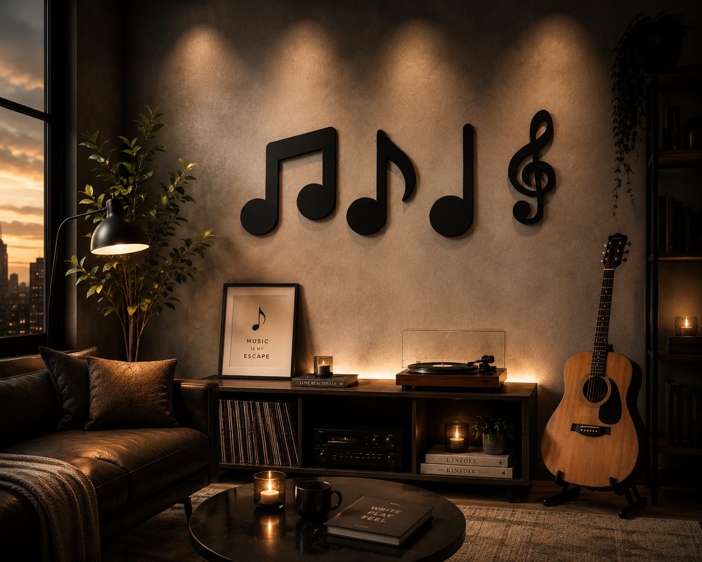 Melody Wall Art Set — Handcrafted Musical Wall Décor
