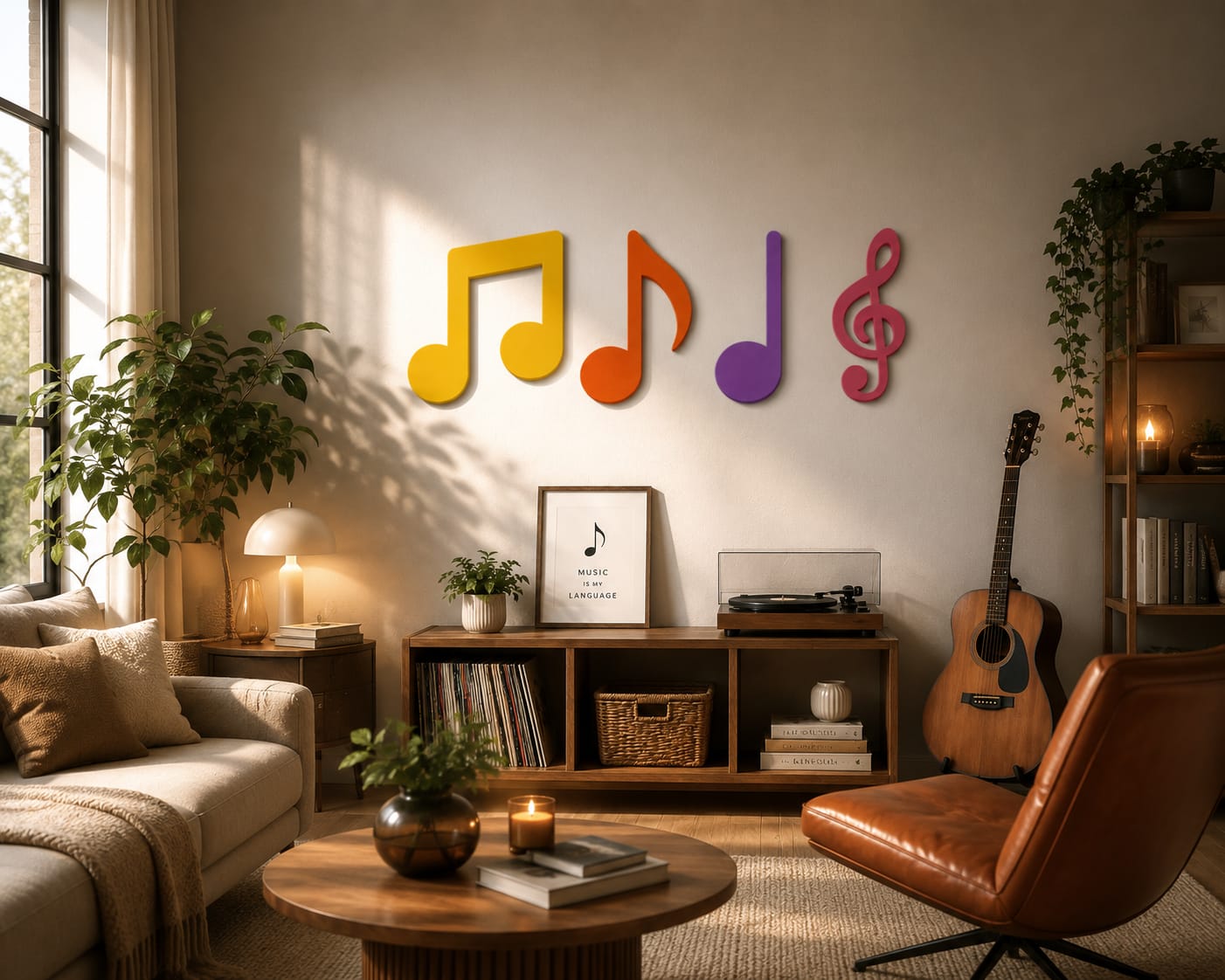 Melody Wall Art Set — Handcrafted Musical Wall Décor