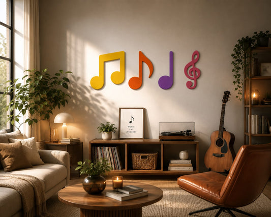 Melody Wall Art Set — Handcrafted Musical Wall Décor